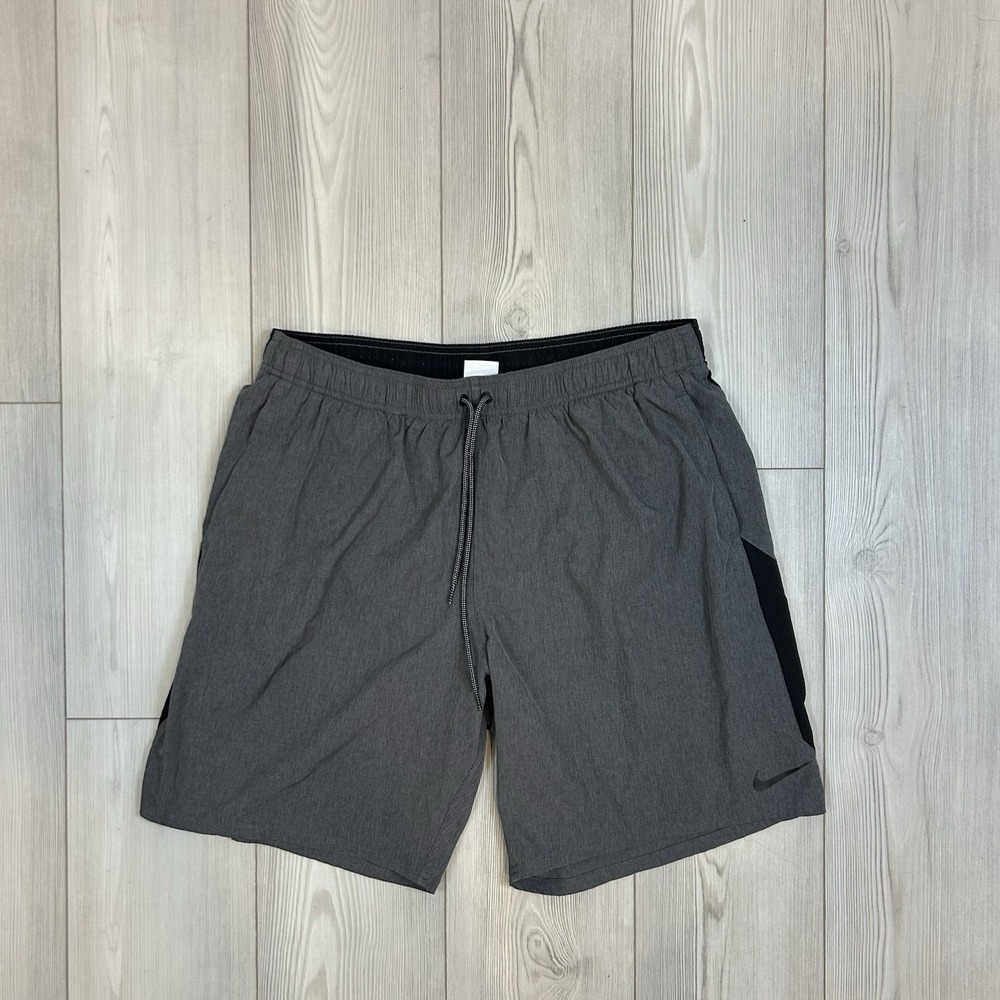 Nike Swim Men's XXL Contend Volley Board Shorts Heather Grey Bathing Suit